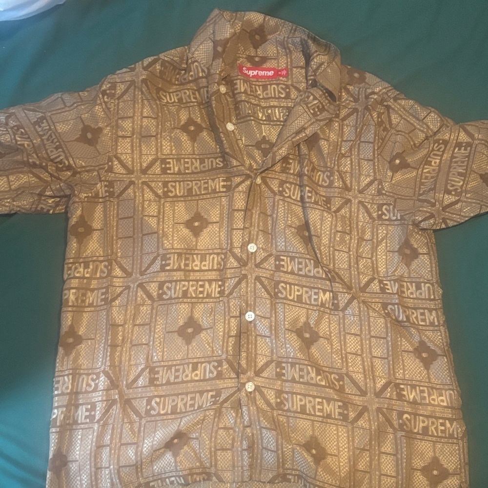 Supreme Tan Geometric Men's Shirt